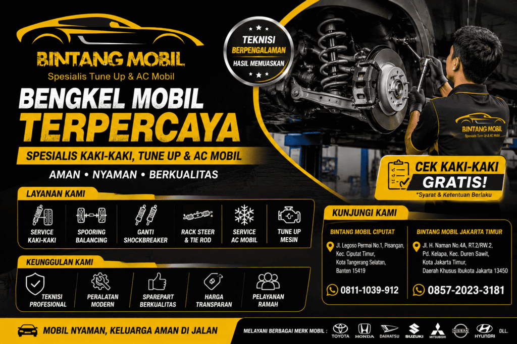 Bengkel Mobil Kaki Kaki Tangerang Terpercaya