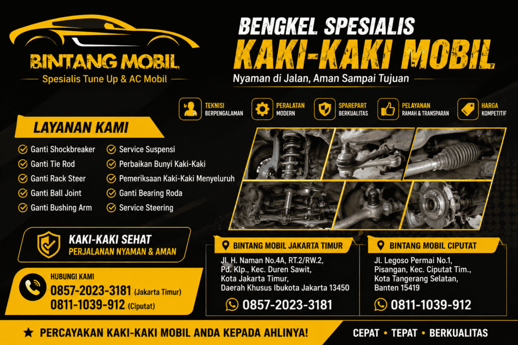 Bengkel Mobil Kaki Kaki Jakarta Timur Terpercaya dan Berkualitas