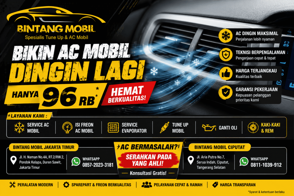 Bikin AC Mobil Dingin Lagi Hanya 96Rb? Ini Solusi Hemat untuk AC Mobil Kamu!