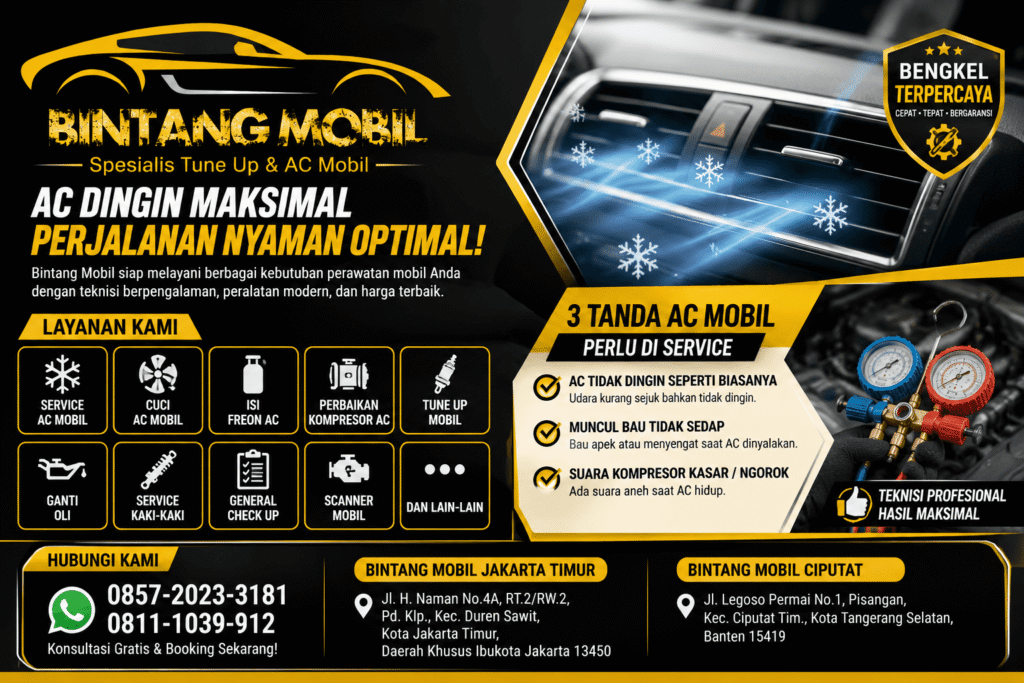 3 Tanda AC Mobil Perlu di Service Sebelum Rusak Parah
