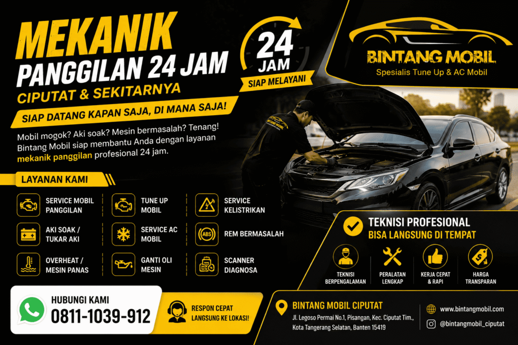 Mekanik Panggilan 24 Jam Ciputat