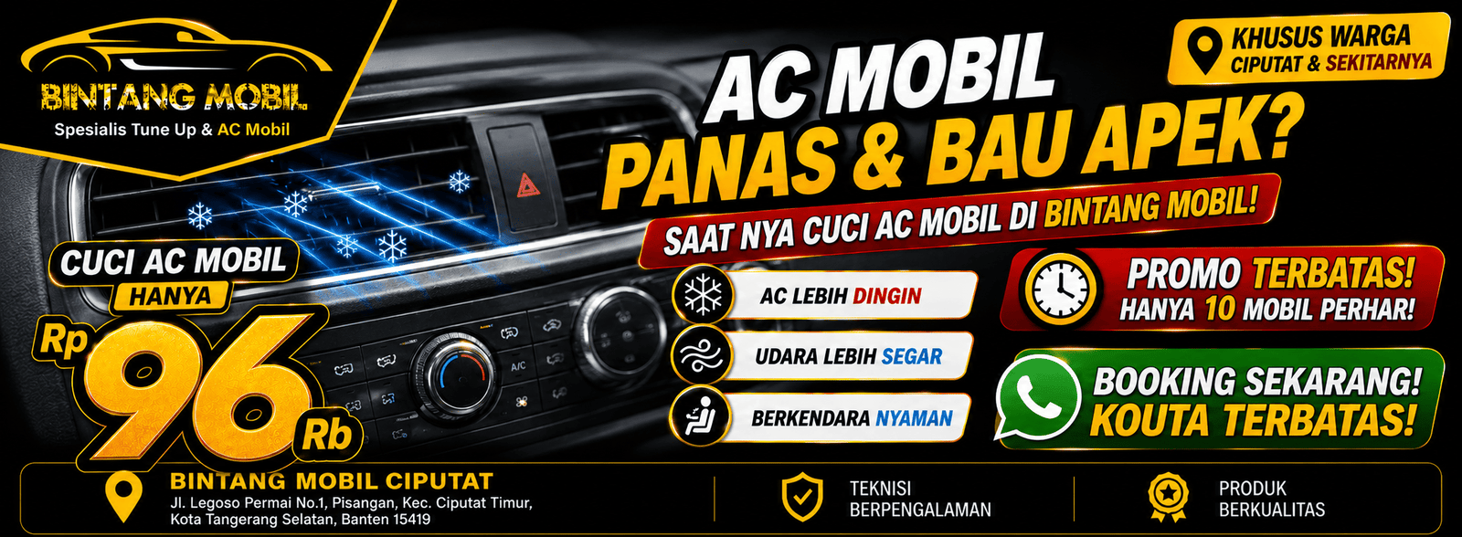 Cabang Bintang Mobil: Bengkel Mobil Terpercaya dengan Pelayanan Profesional di Ciputat
