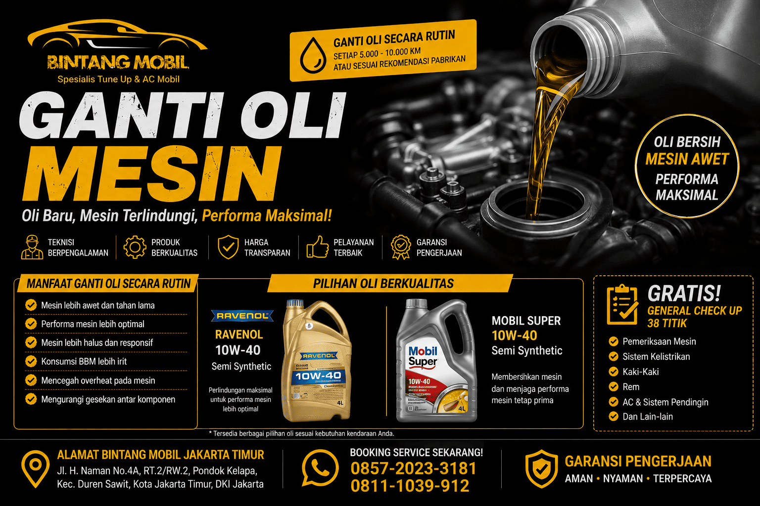 Ganti Oli Mesin