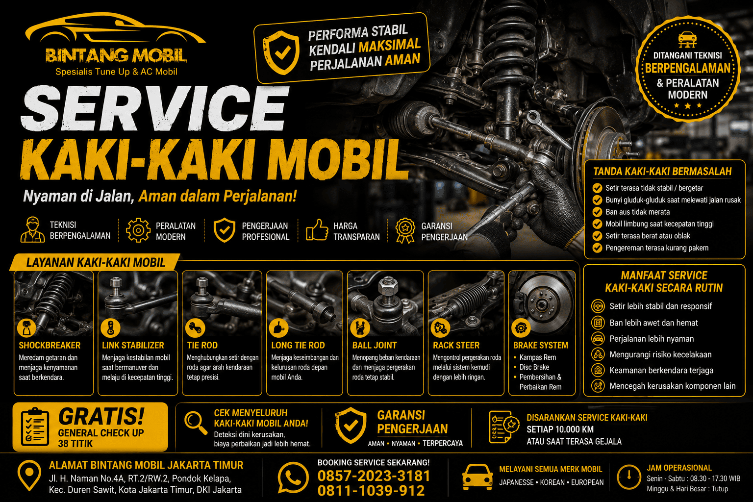 Service Kaki-Kaki Mobil