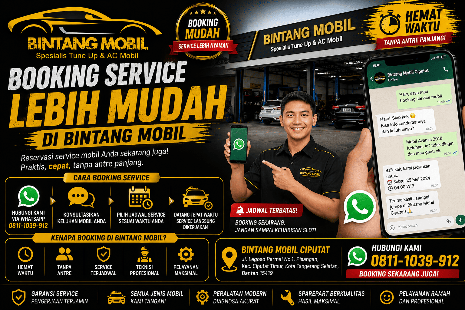 Booking Service Lebih Mudah di Bintang Mobil