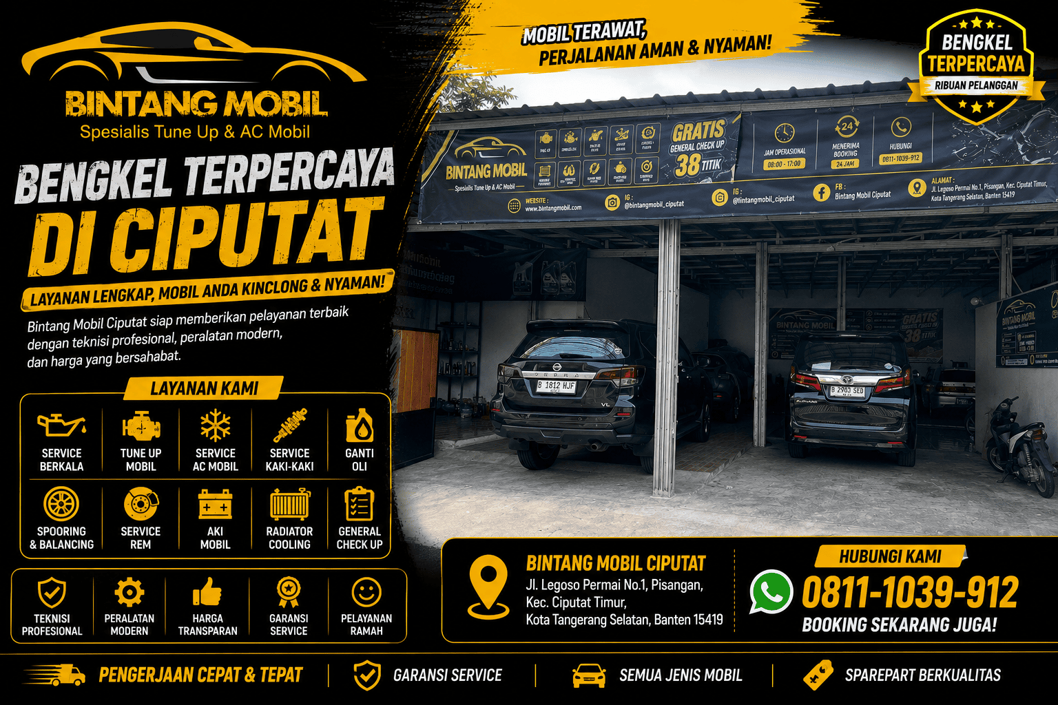 Cabang Bintang Mobil: Bengkel Mobil Terpercaya dengan Pelayanan Profesional di Ciputat