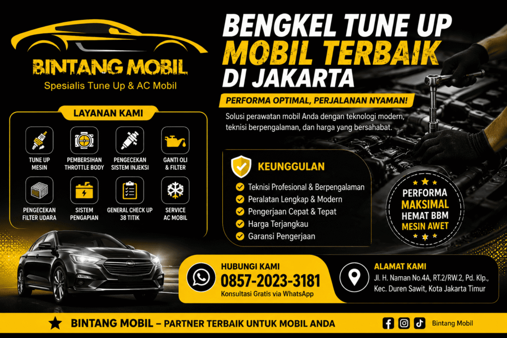 Bengkel Tune Up Mobil Terbaik di Jakarta