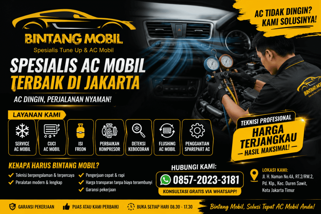 Spesialis AC Mobil Terbaik di Jakarta