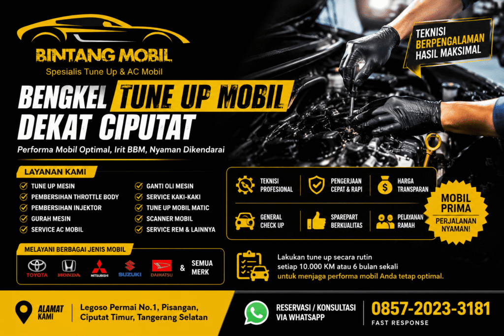 Bengkel Tune Up Mobil Dekat Ciputat