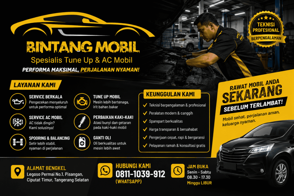 Bengkel Mobil Dekat Bintaro Terbaik