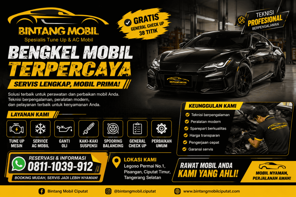 Bengkel Mobil Rekomendasi di Tangerang