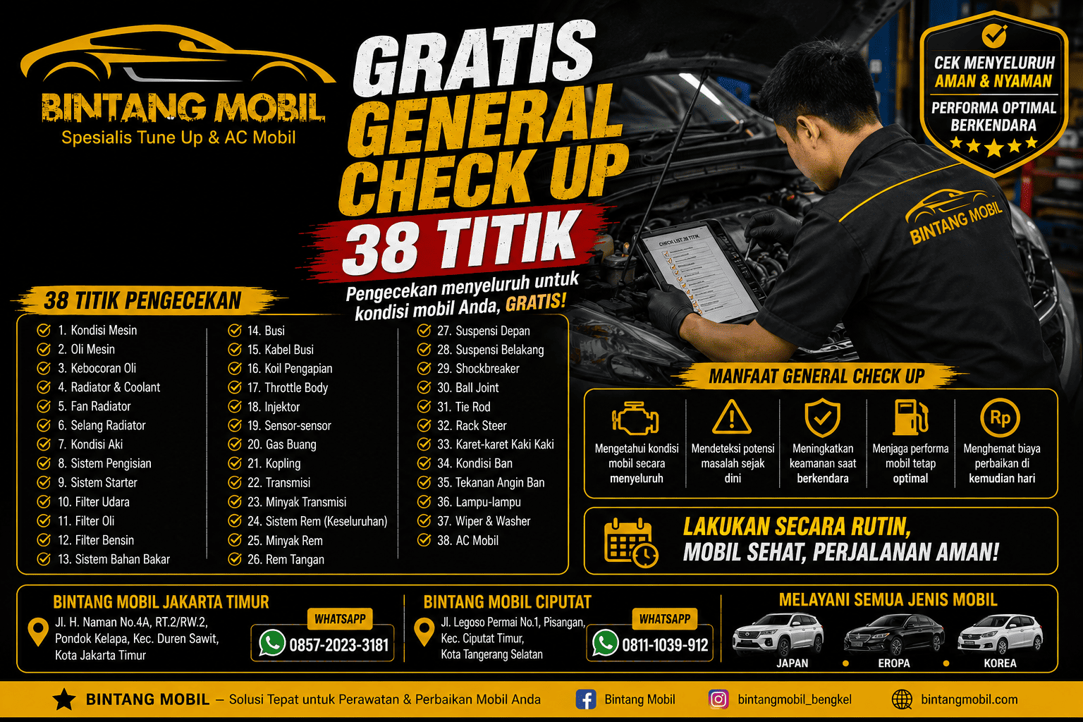 Gratis General Check Up 38 Titik