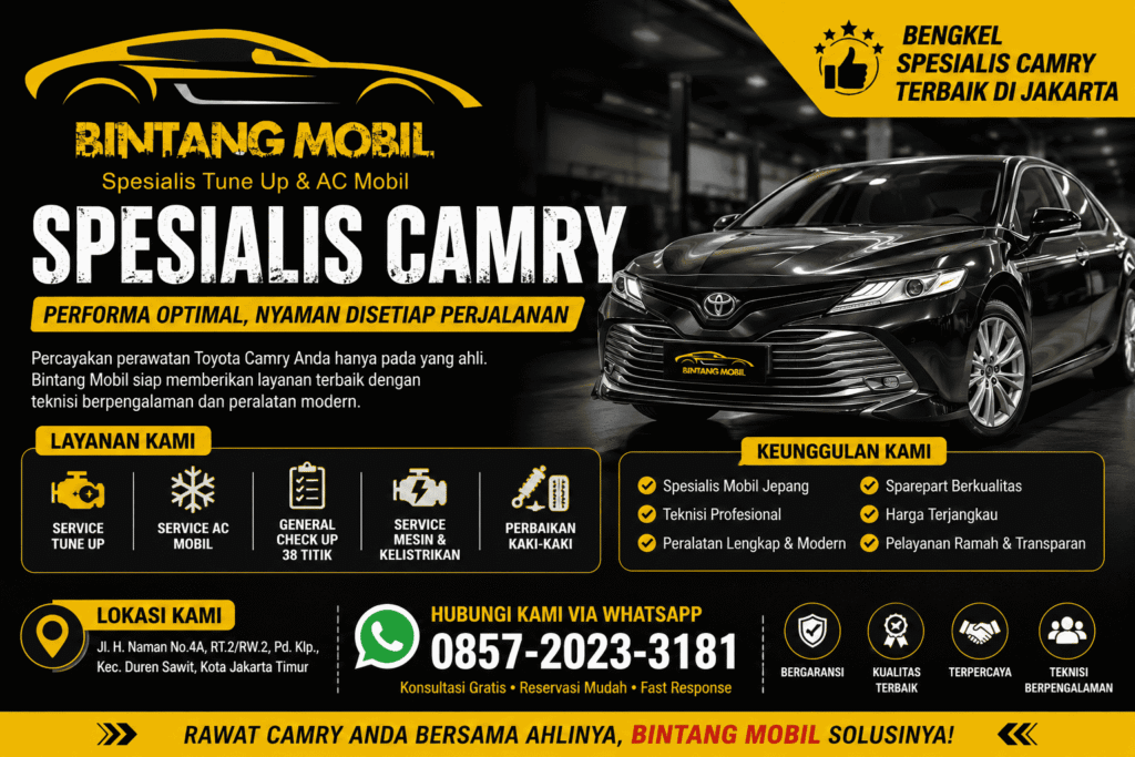 Bengkel Spesialis Toyota Camry Terbaik