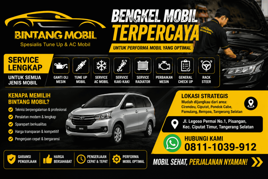 Service Mobil Terdekat Cirendeu – Rekomendasi Bengkel Mobil Terpercaya untuk Perawatan dan Service Berkala