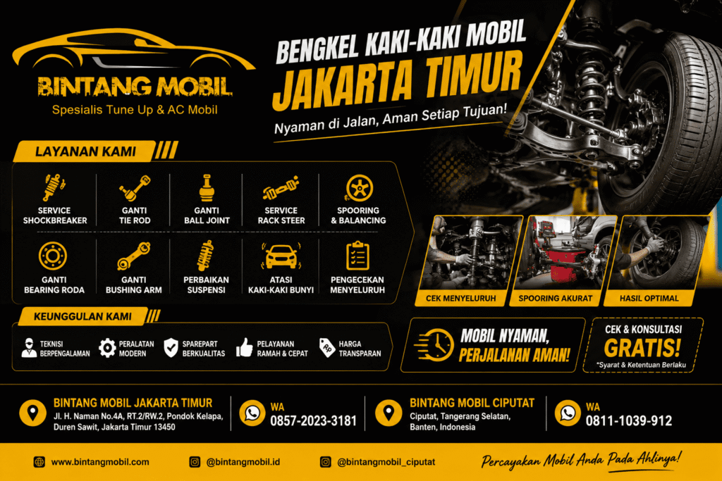 Bengkel Kaki Kaki Mobil Jakarta Timur Terpercaya – Solusi Tepat di Bintang Mobil