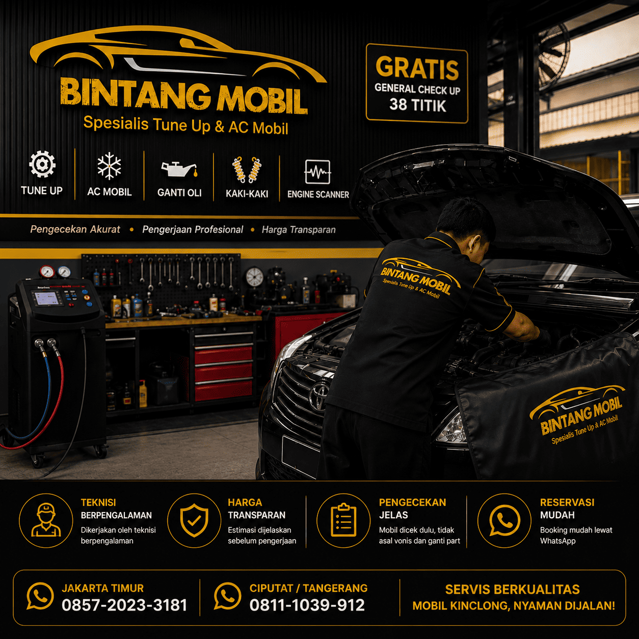 Bintang Mobil Spesialis Tune Up dan AC Mobil