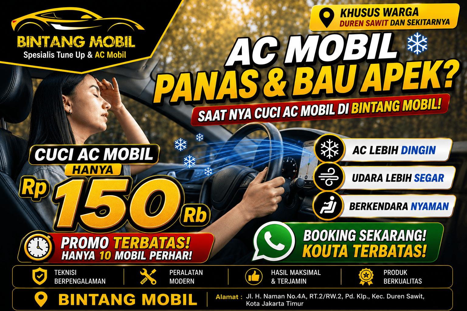 Promo Cuci AC 150K Haji Naman