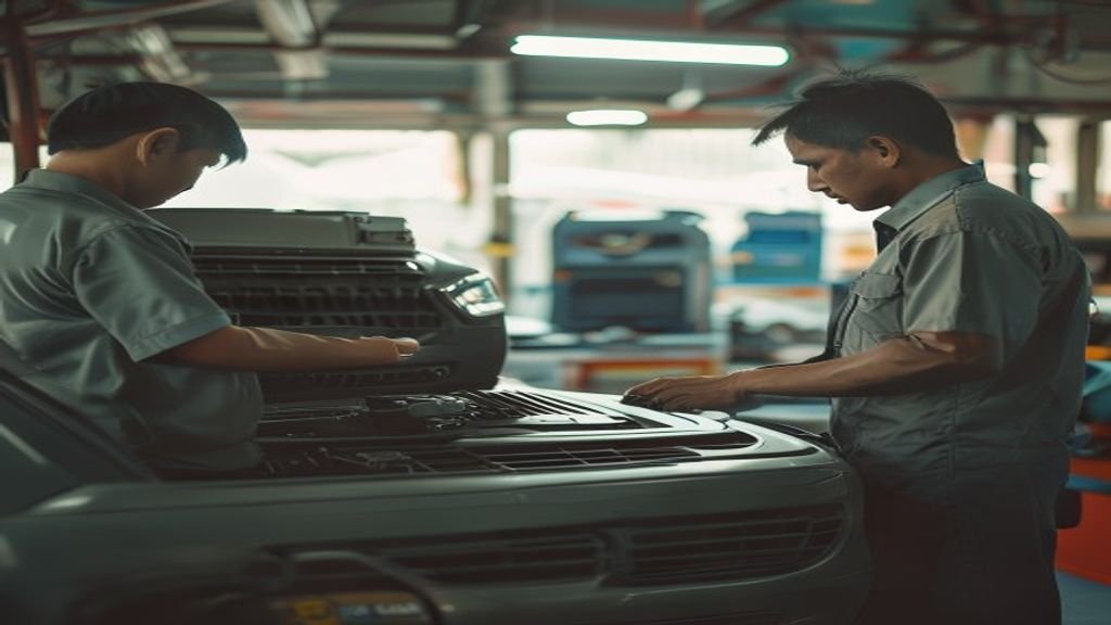 Teknisi servis AC mobil profesional dan murah