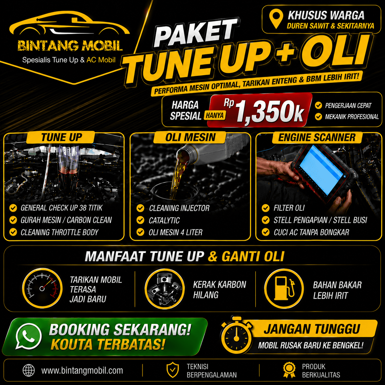 Promo Tune Up Oli Bintang Mobil Jakarta Timur