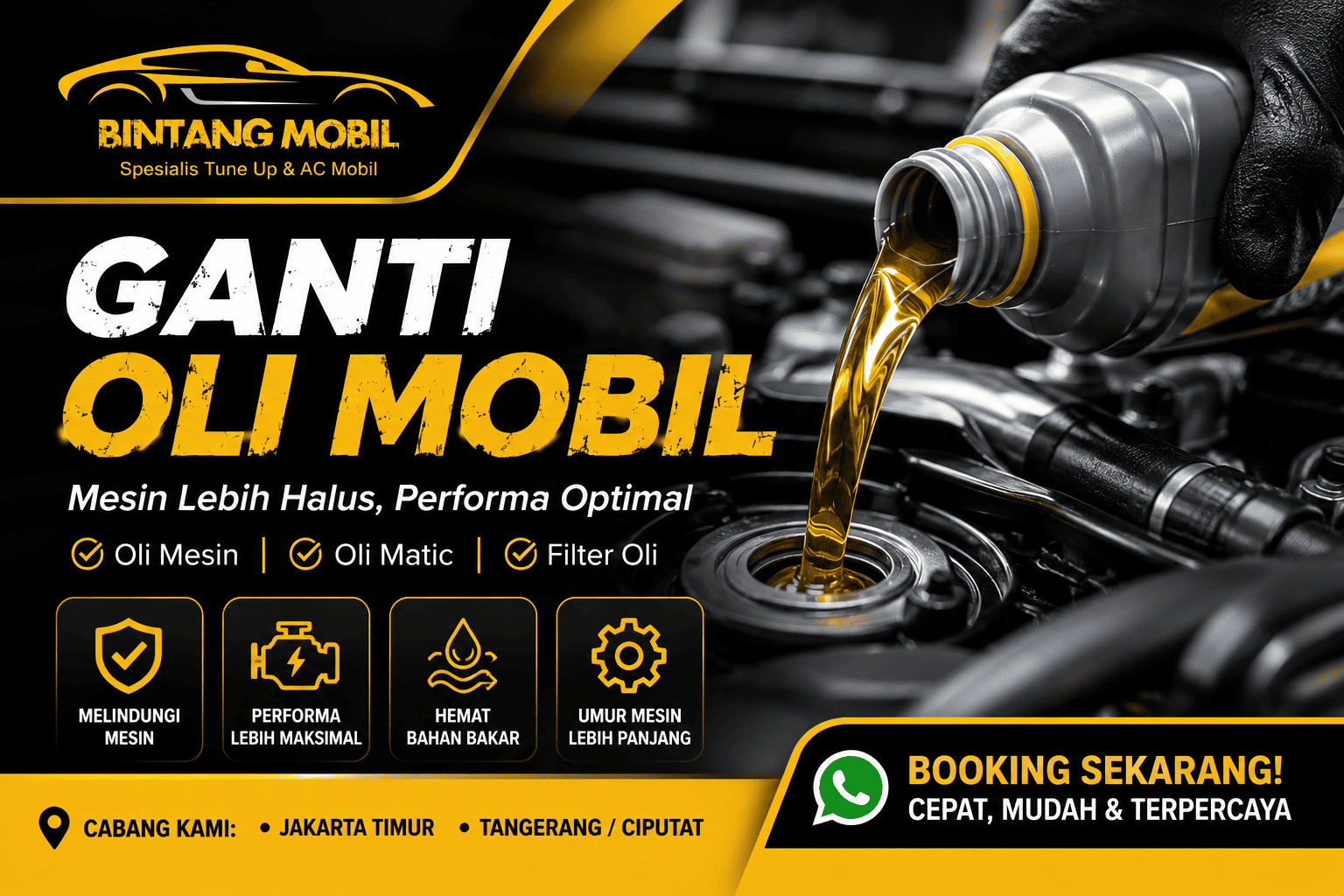 Ganti Oli Mobil Bintang Mobil