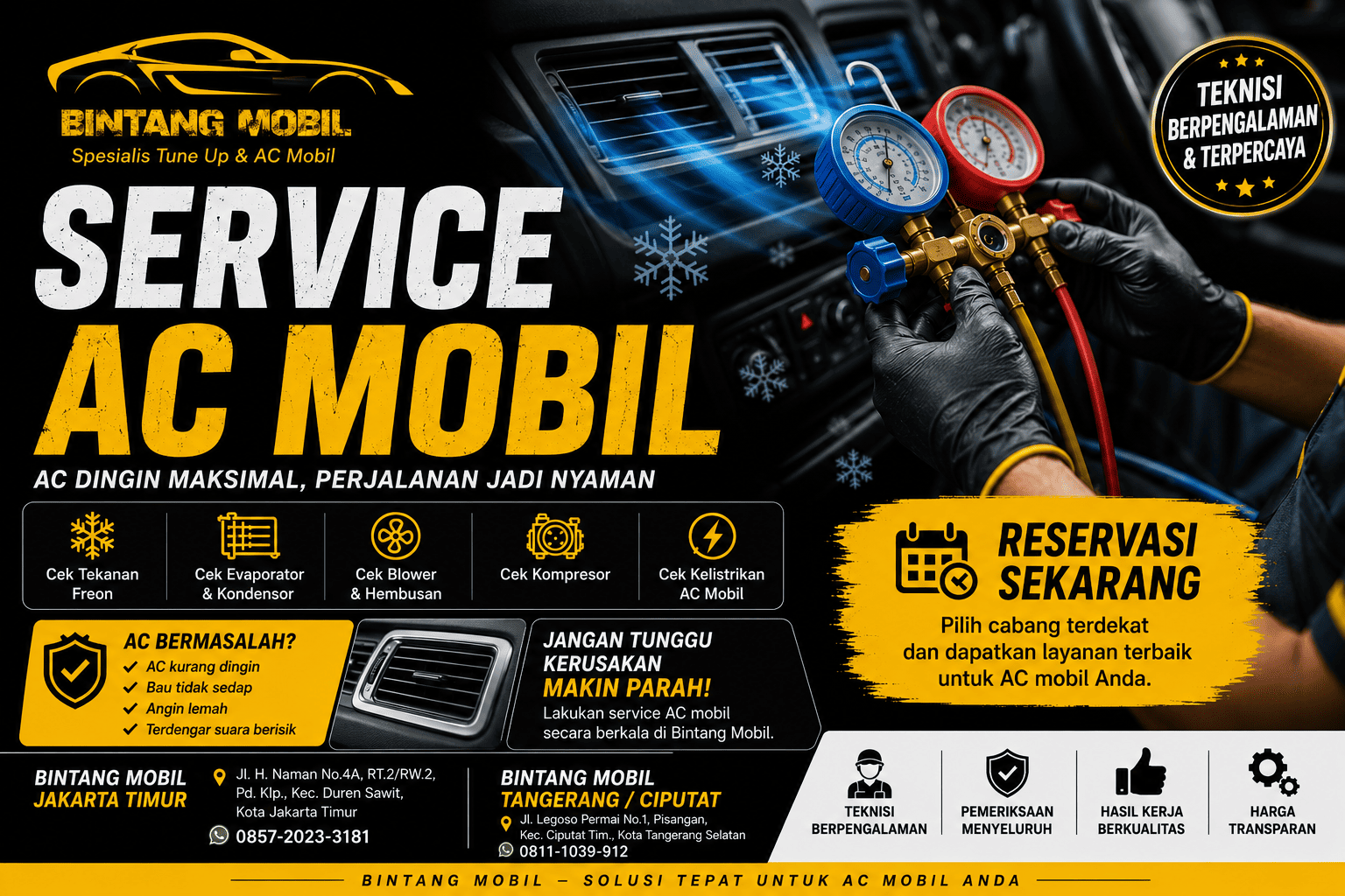 Service AC Mobil Bintang Mobil