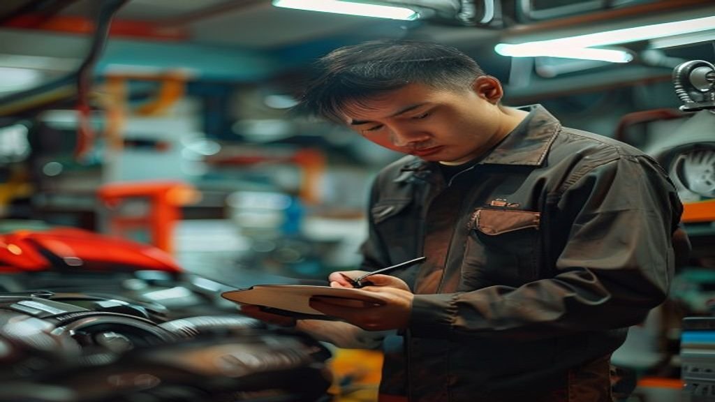 Teknisi servis AC mobil profesional dengan garansi